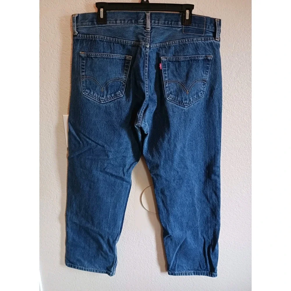 Levi's 501 Jeans Men's 40x30 Button Fly Medium Wash Blue Denim Made USA Y2K 2008